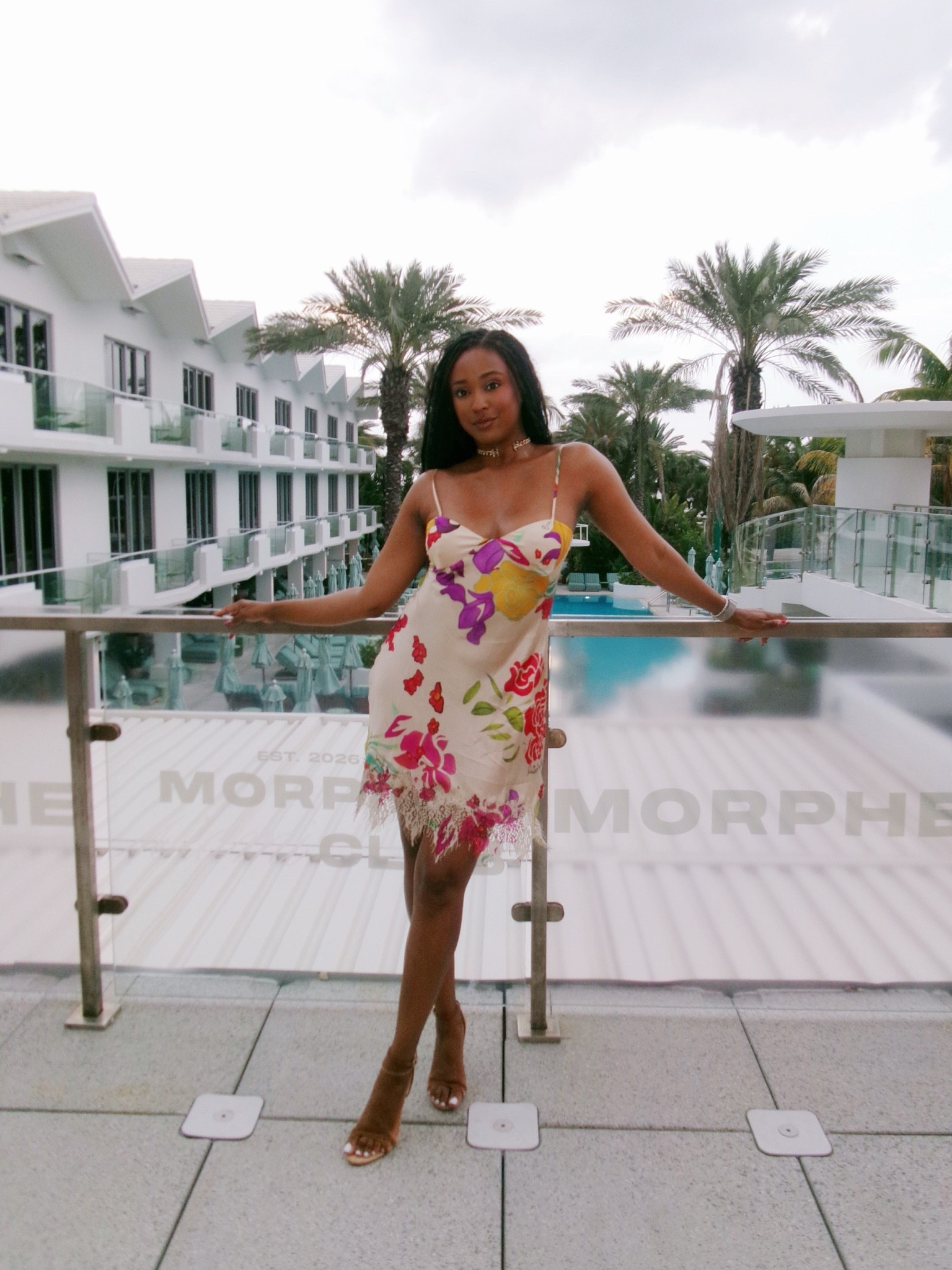 Obsessed with this look 🌴 Hand-painted florals, silk satin, with a lace trim hem, this dress does ALL the work. Styled it with strappy heeled sandals for the perfect resort-to-rooftop moment. Effortless and feminine.

#LTKootd #LTKTravel #LTKSaleAlert