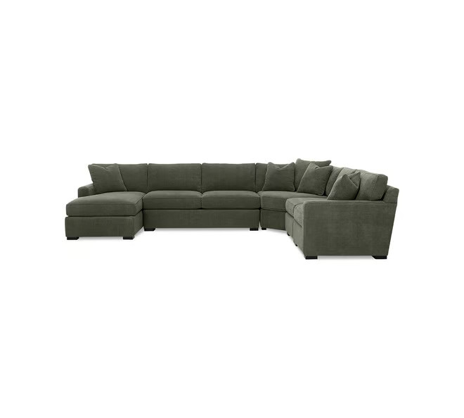 Radley 5-Piece Fabric Chaise Sectional Sofa | Macy's