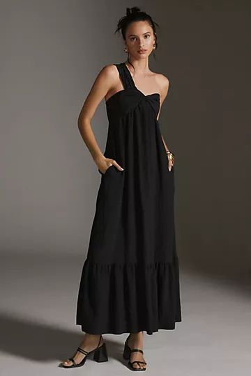 Maeve One-Shoulder Maxi Dress | Anthropologie (US)