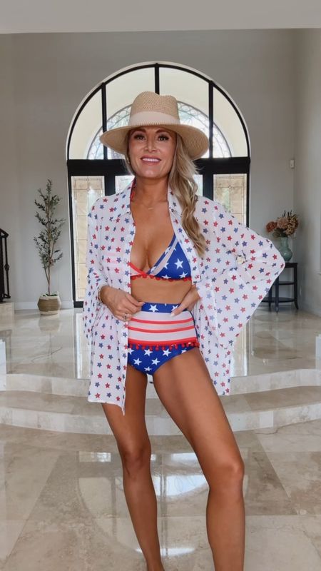 Fun patriotic look. Wearing a medium in this bikini from Amazon Amazon under $30.

#LTKSaleAlert #LTKFindsUnder50 #LTKOver40