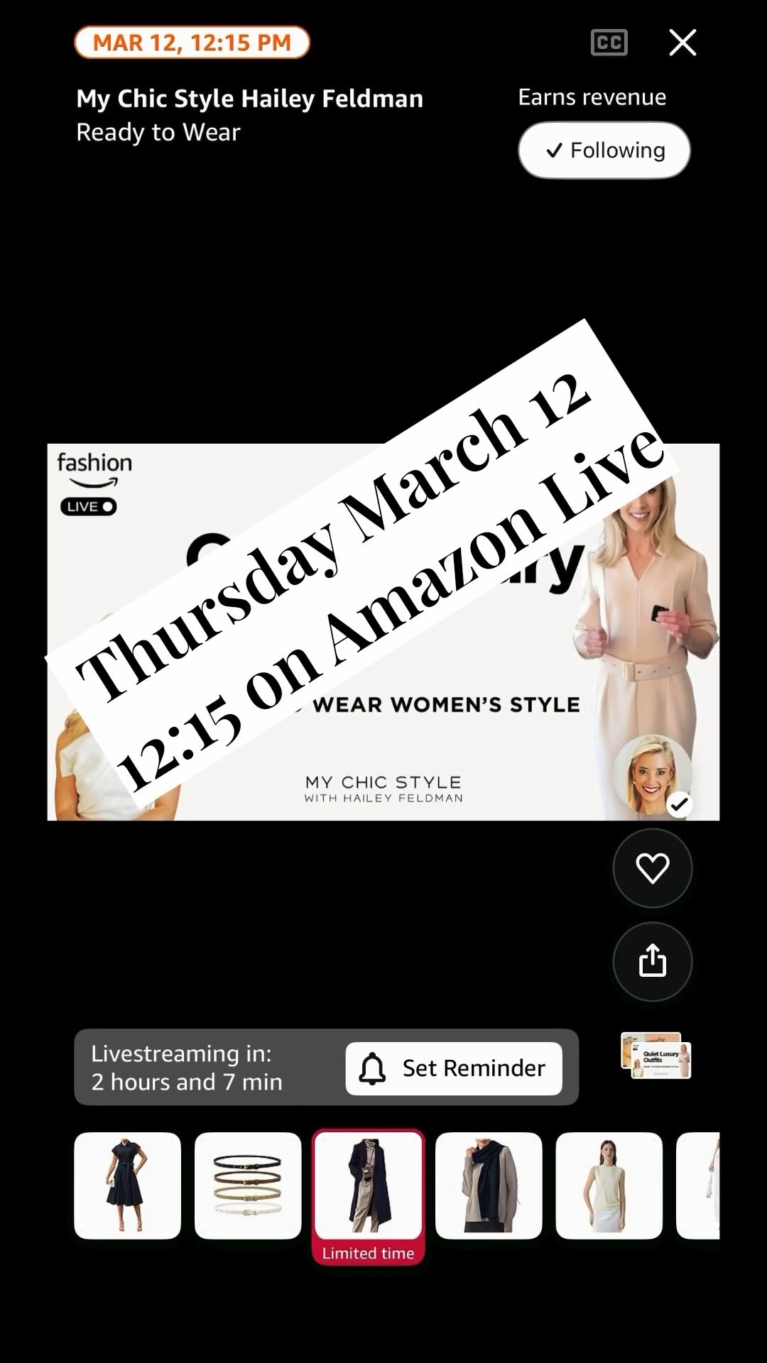Amazon Live today! 12:15 pm est ! LTK grwm live and LTK ootd spring fashion and style for women LTK petite sizes available 

#LTKgrwm #LTKPetite #LTKootd