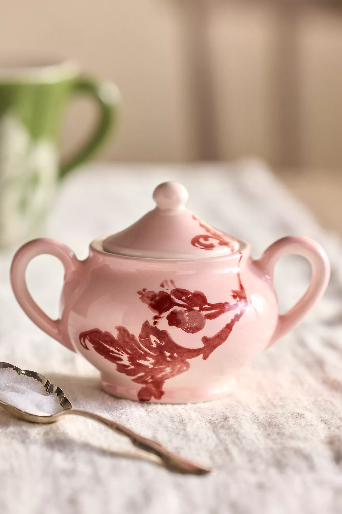 Botanical Silhouette Sugar Jar | Anthropologie (US)