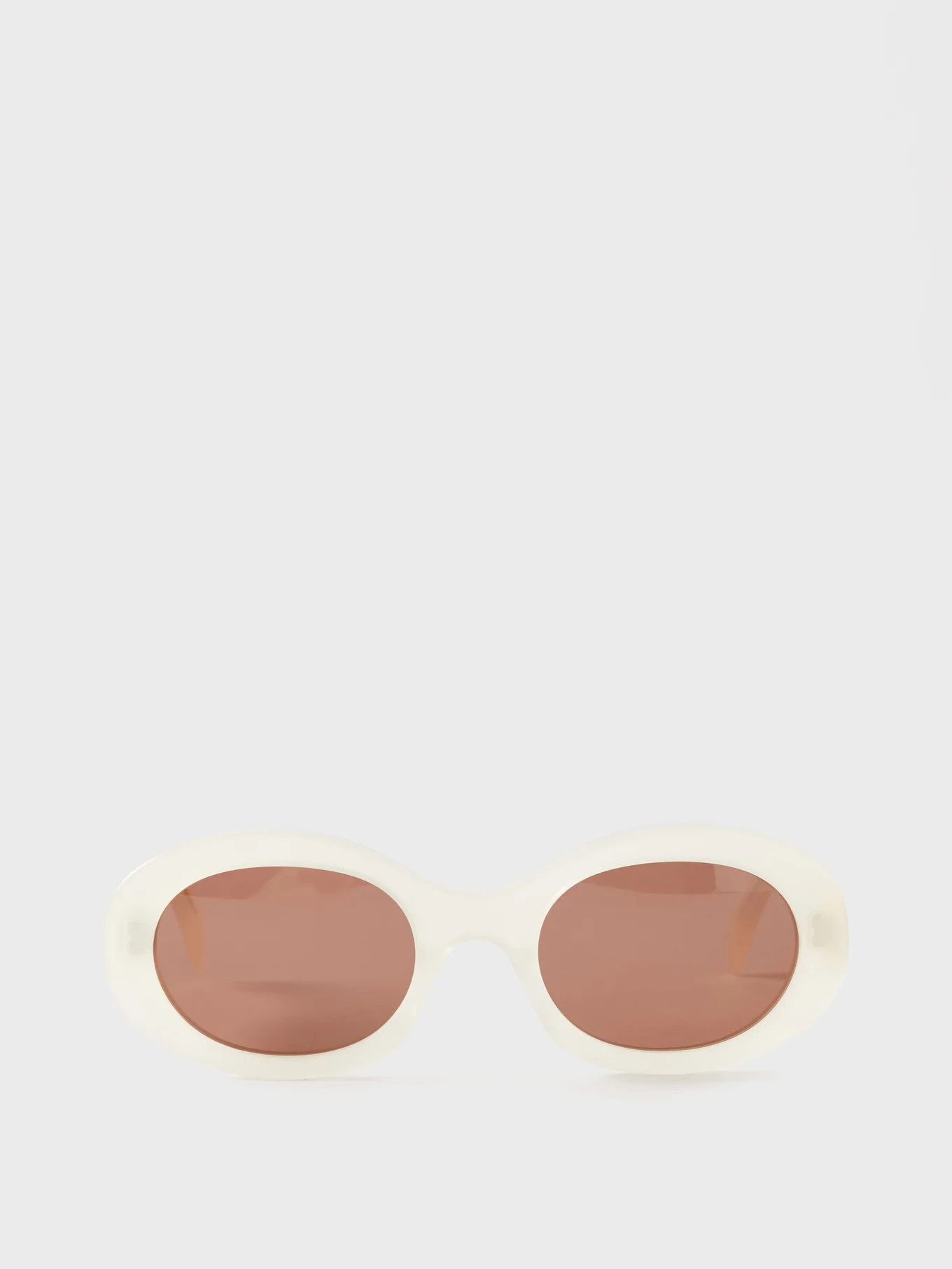 Triomphe oval acetate sunglasses | Matches (EU)