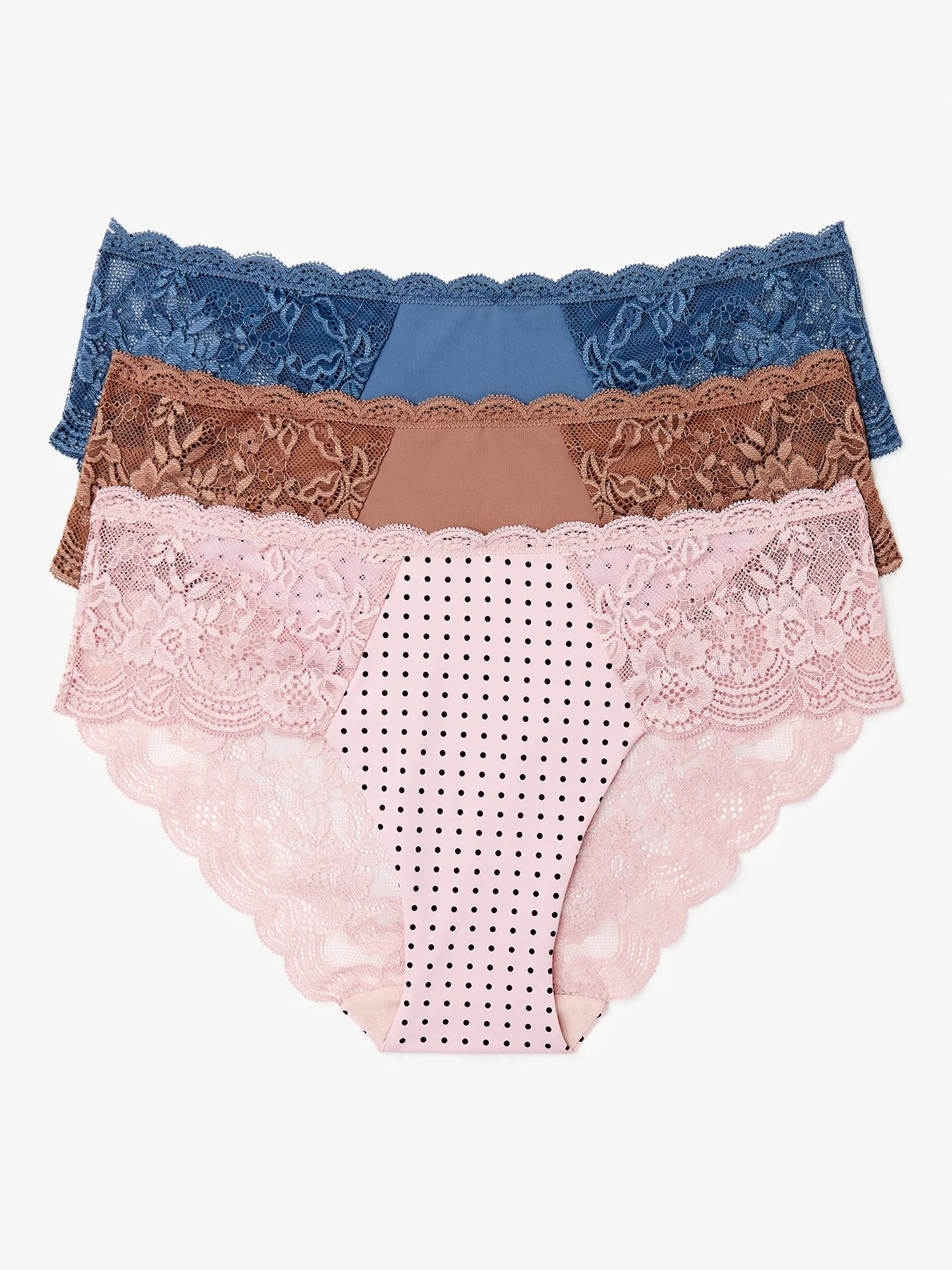 Joyspun Women's Microfiber Hipster Panties, 3-Pack, Sizes XS to 3XL - Walmart.com | Walmart (US)