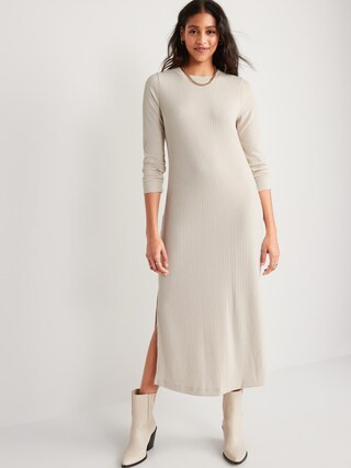 Rib-Knit Maxi Shift Dress for Women | Old Navy (US)