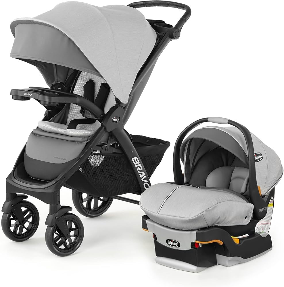 Chicco Bravo LE Trio Travel System, Bravo LE Quick-Fold Stroller with KeyFit 30 Zip Infant Car Se... | Amazon (US)
