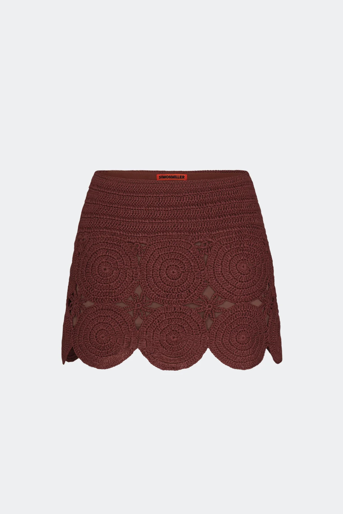 Beep Beep Mini Skirt In Choco Brown | Simon Miller