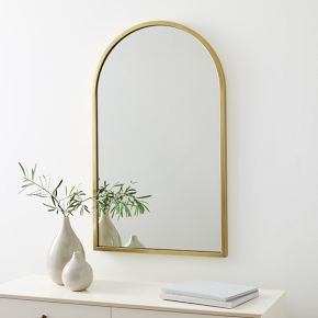 Metal Frame Arched Wall Mirror | West Elm (US)
