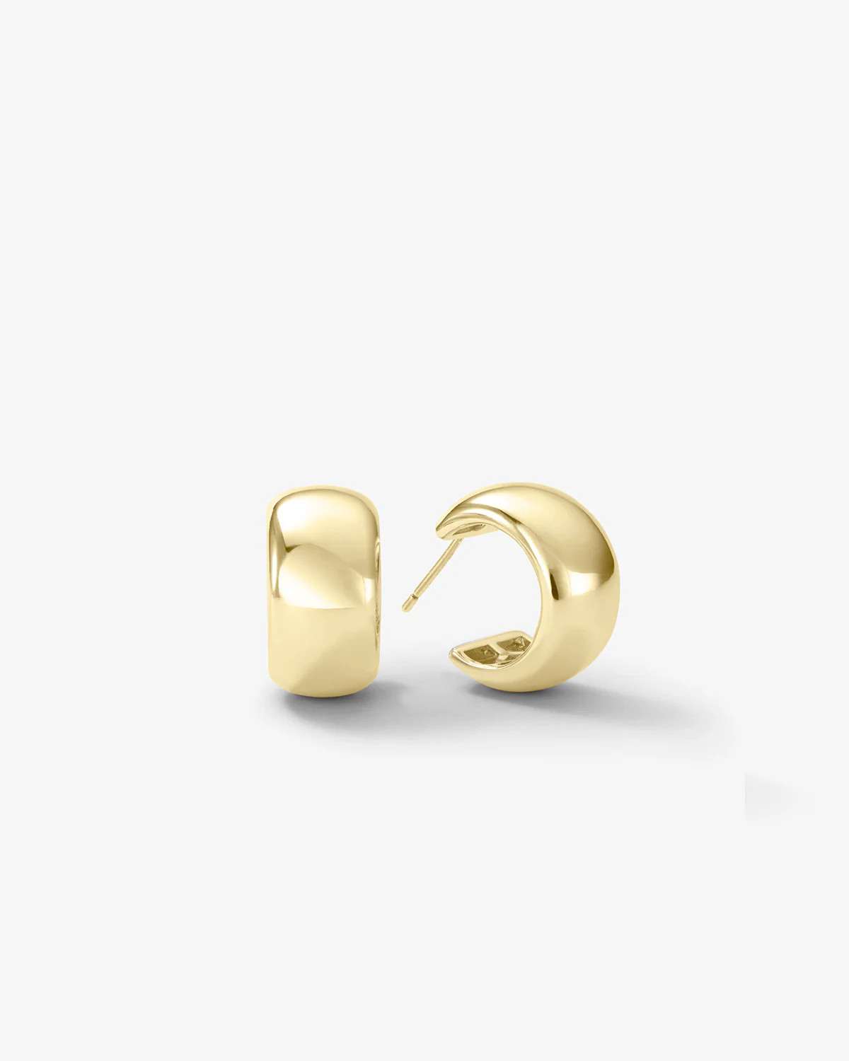 "She's So Smooth" Hoops 18mm : 18k Gold Minimalist Hoops | Melinda Maria Jewelry