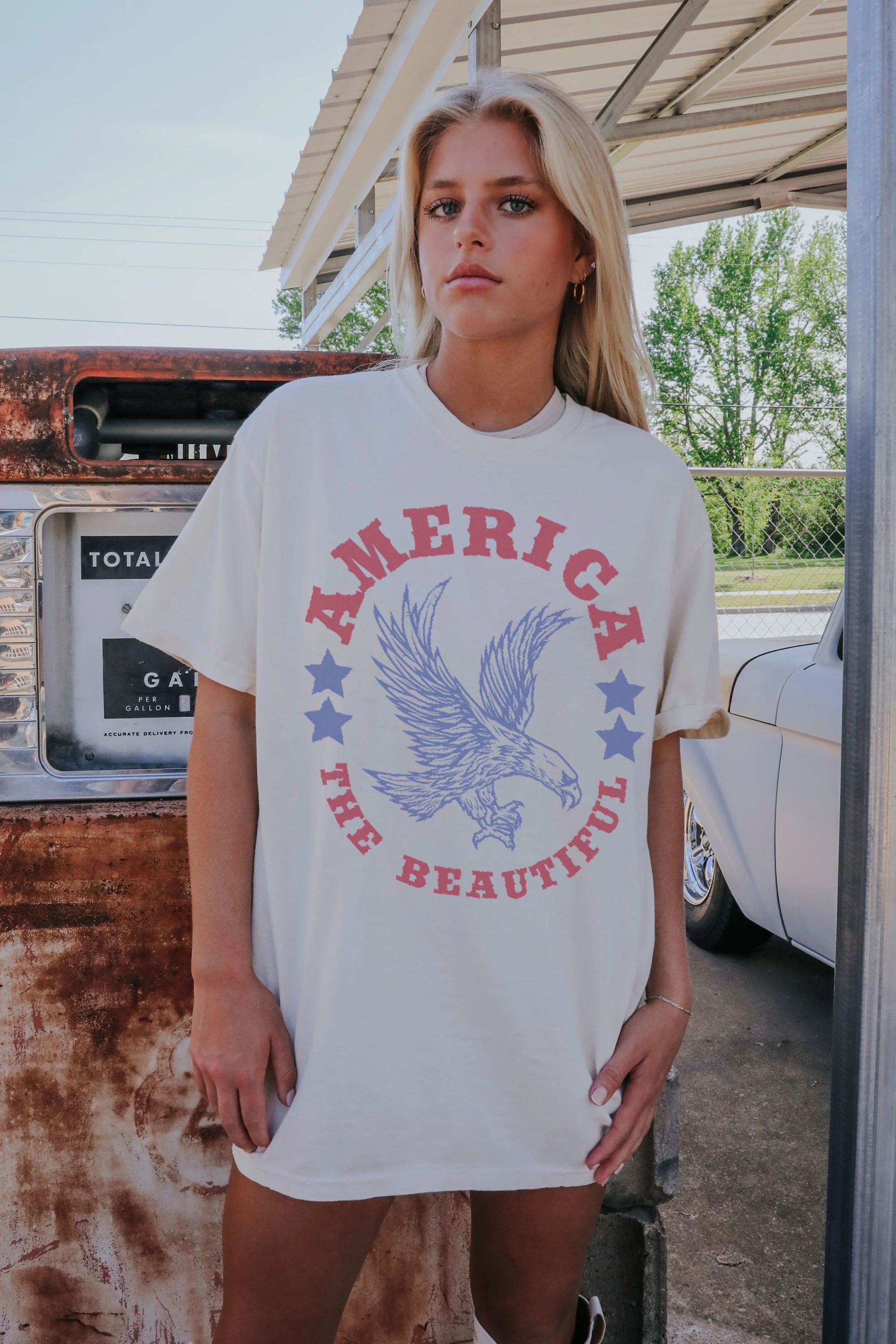 friday + saturday: america the beautiful t shirt | RIFFRAFF