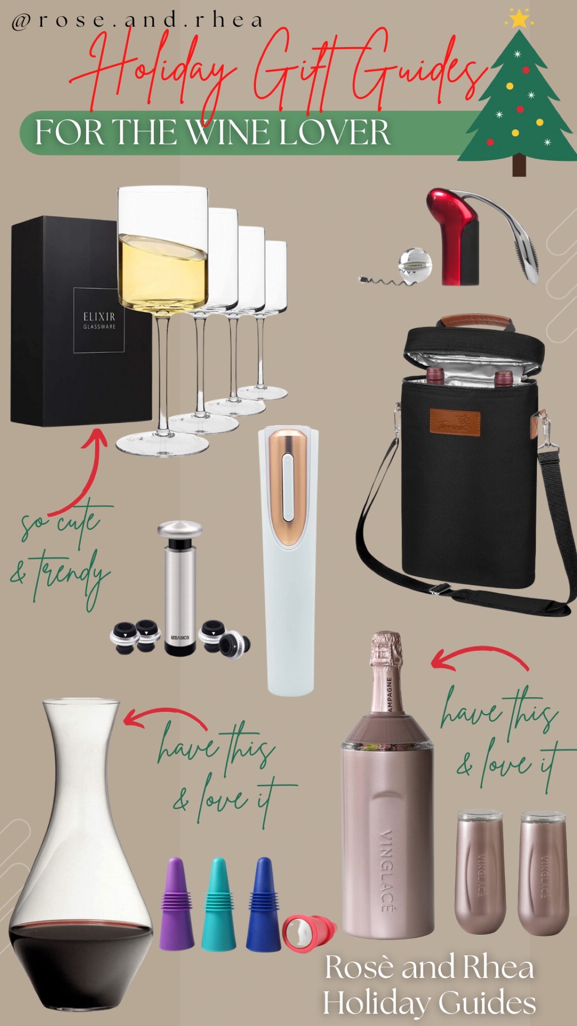 Holiday gift guide for the wine lover • wine time • girl gift • gift MIL • friend gift • gift basket • white elephant gift • 

#LTKSeasonal #LTKHoliday #LTKhome