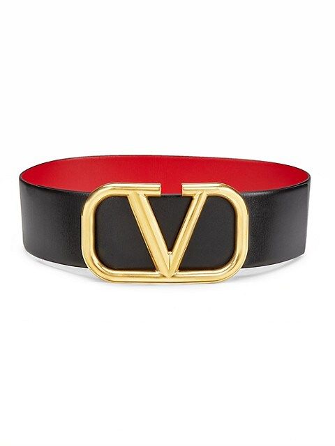 VLogo Reversible Leather Belt | Saks Fifth Avenue