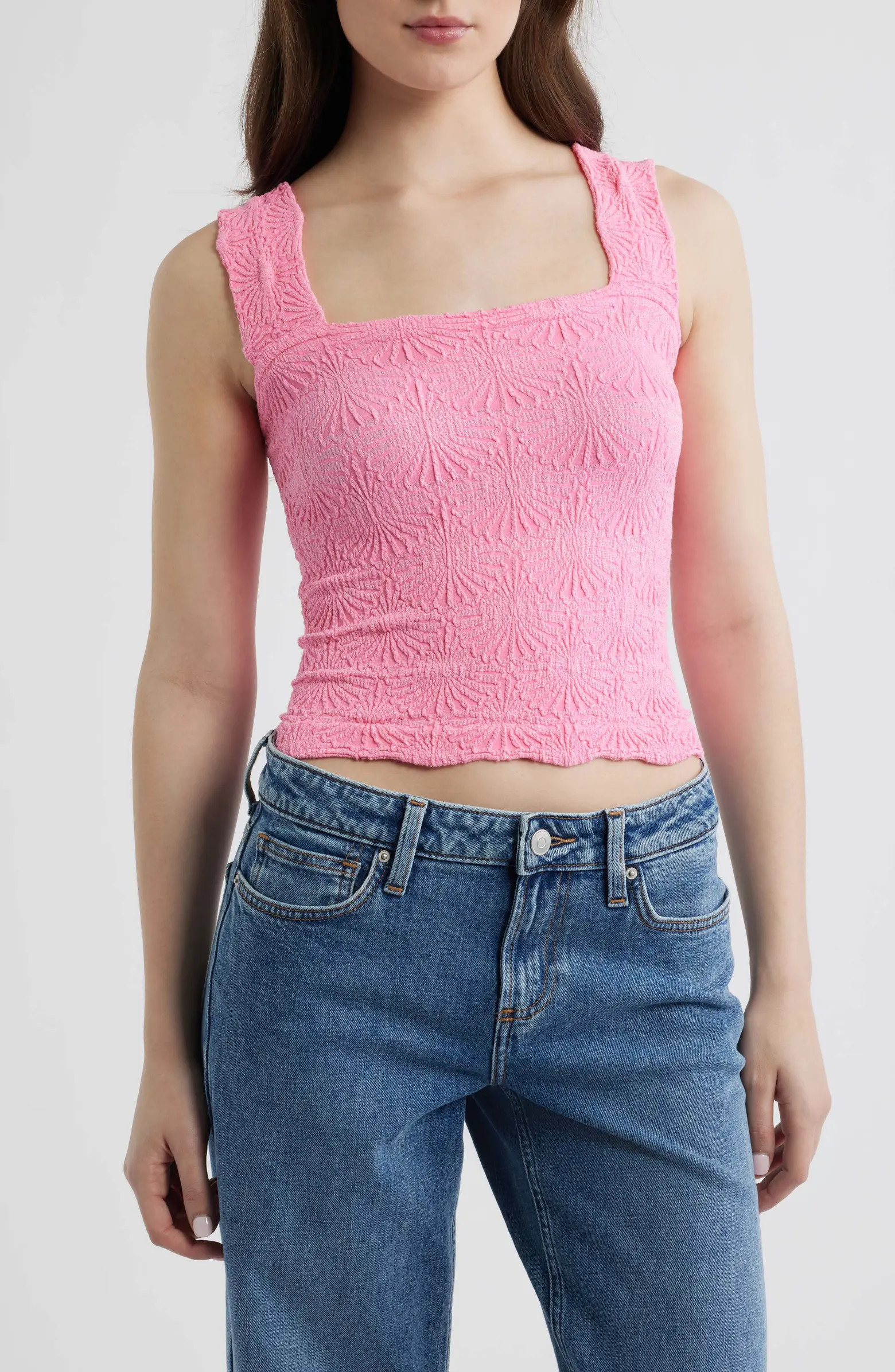 Free People Love Letter Floral Knit Camisole | Nordstrom | Nordstrom