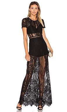 Lovers + Friends Romantic Night Dress in Black from Revolve.com | Revolve Clothing (Global)