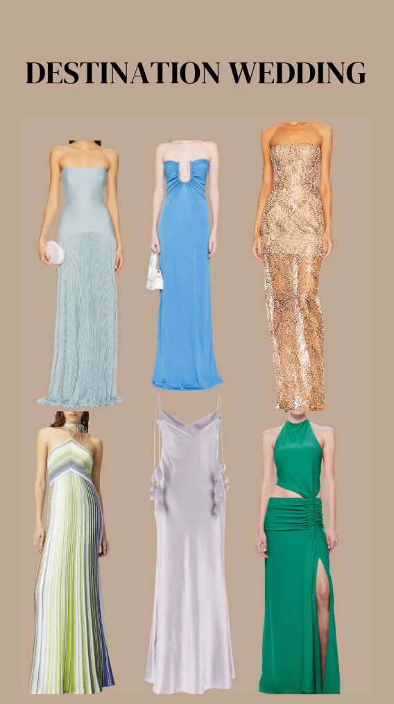 Gorgeous dress options for a destination wedding 

 #LTKParties #LTKTravel #LTKWedding