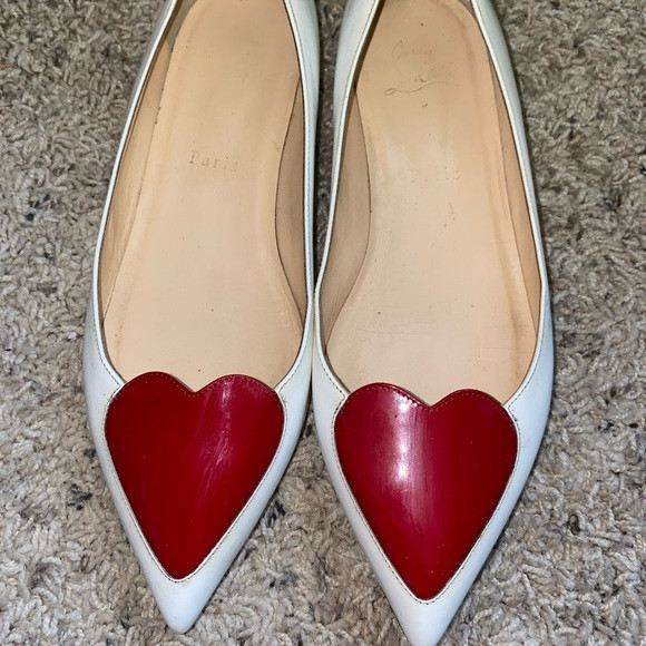 Christian Louboutin Heart Flats | Poshmark