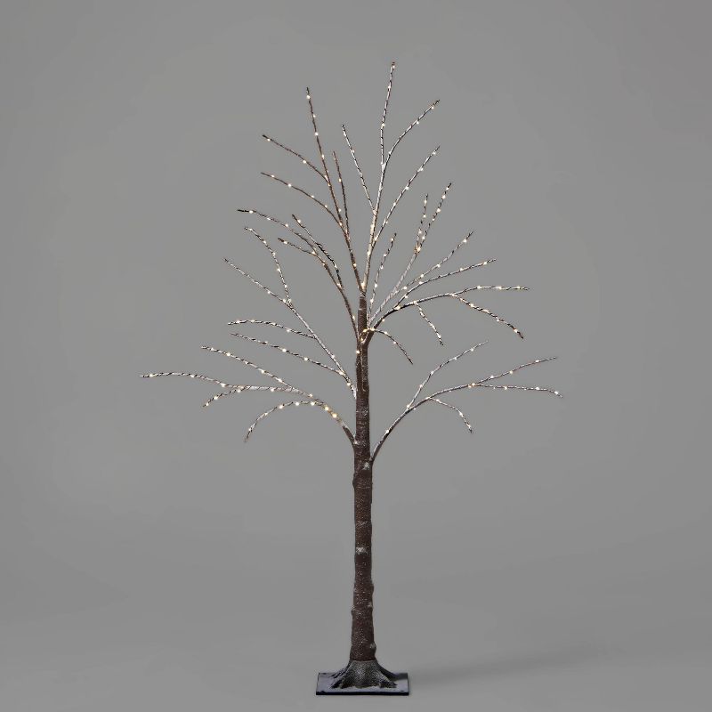 4ft Brown Flocked Tree Dew Drop Christmas LED Novelty Sculpture Warm White  - Wondershop™ | Target