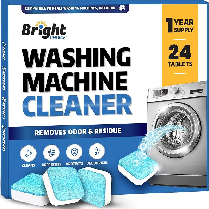 Washing Machine Cleaner Tablets 24 Pack - Deep Cleaning Tablets for Front & Top Load, Works With ... | Amazon (US)