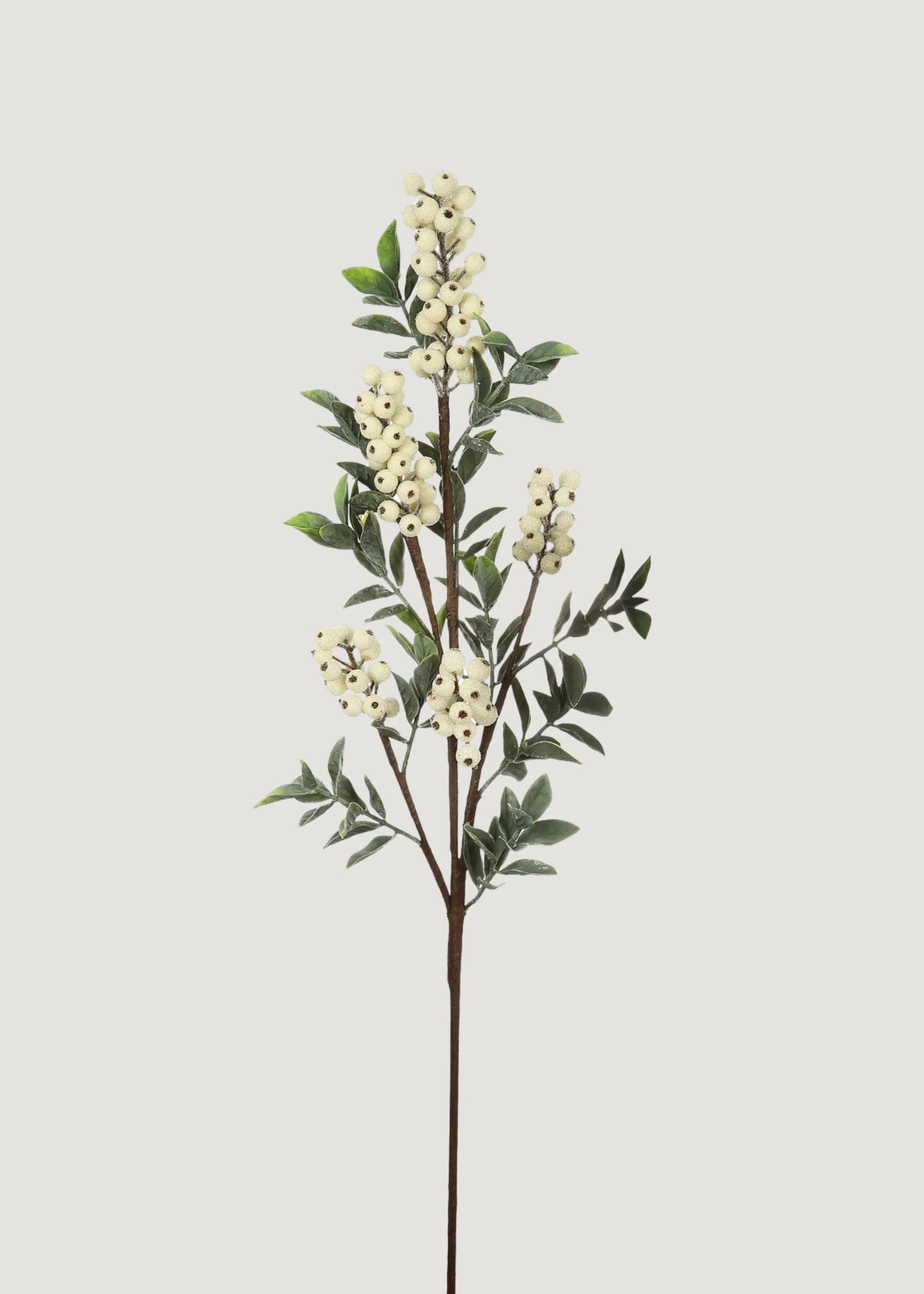 Artificial Holiday Berry Branch in Cream White - 36 | Afloral