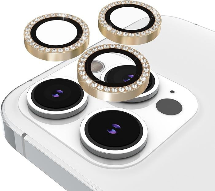 kate spade new york iPhone 15 Pro/iPhone 15 Pro Max Camera Lens Protector with Aluminum Rings - C... | Amazon (US)