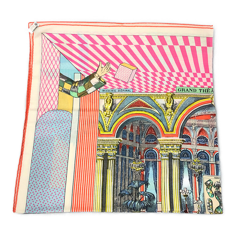 HERMES Cashmere silk scarf Carrgeant 140 GRAND THEATER NOUVEAU Genuine / 32466  | eBay | eBay US