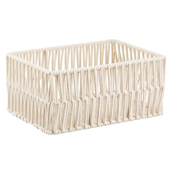 The Container Store Large Luna Cotton Open Bin | The Container Store
