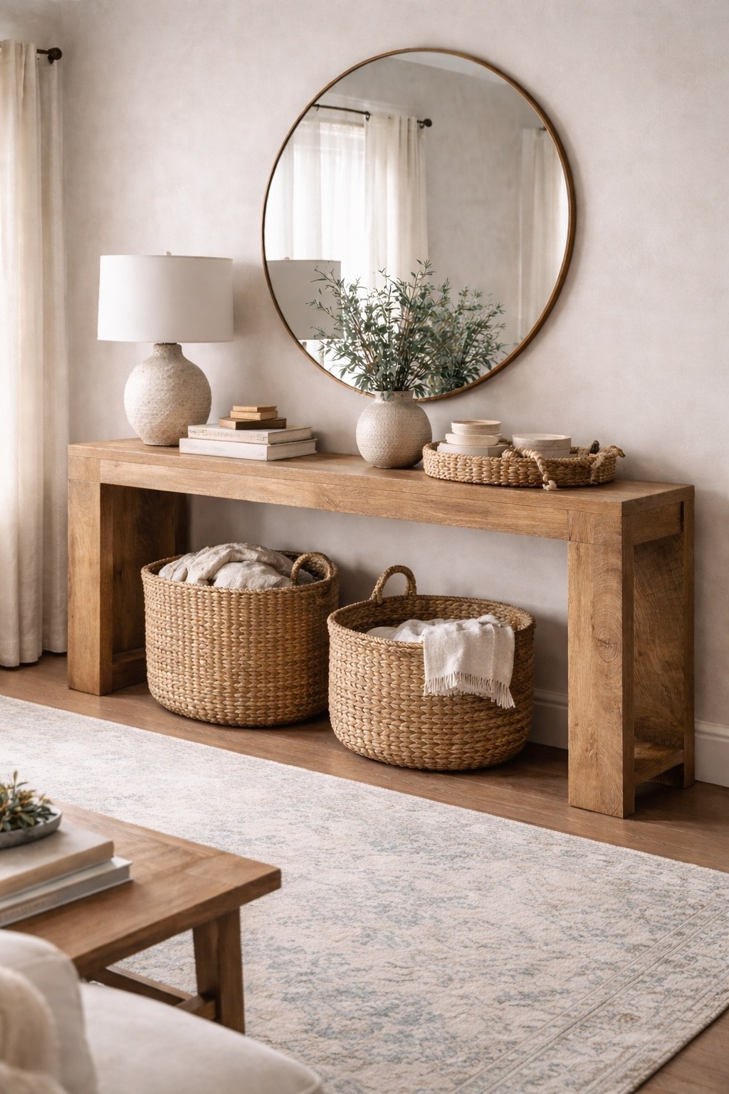 This entryway console table is only $180 👀Such a good home decor find. Perfect for styling with mirrors, lamps, and baskets!! 

console table / entryway / affordable entryway furniture / home decor / furniture

#LTKSaleAlert #LTKHome #LTKSeasonal