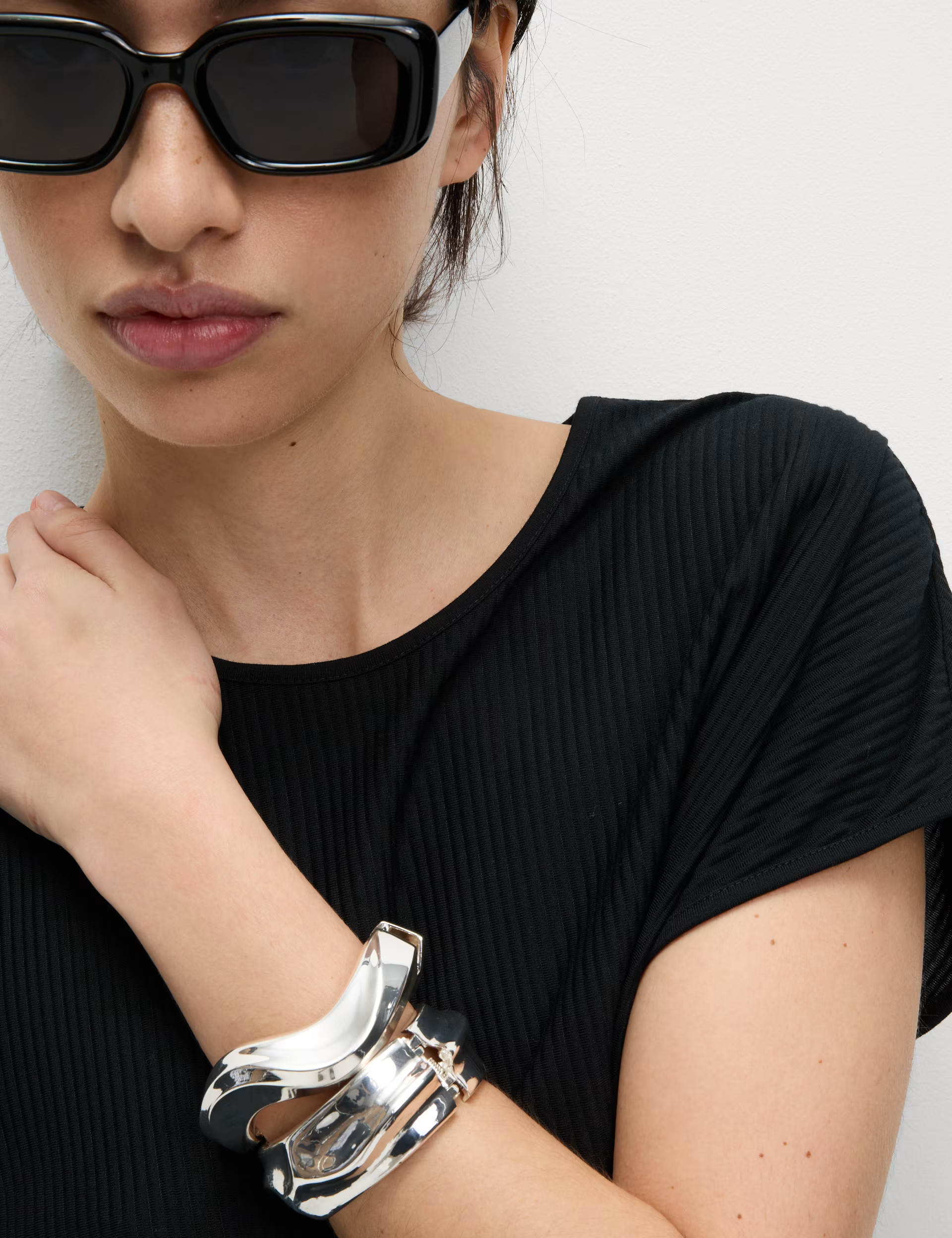 Plisse Round Neck Top | Marks & Spencer (UK)