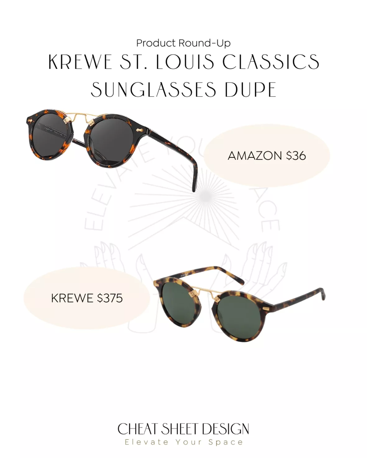 Krewe St. Louis Kokomo Crystal Sunglasses