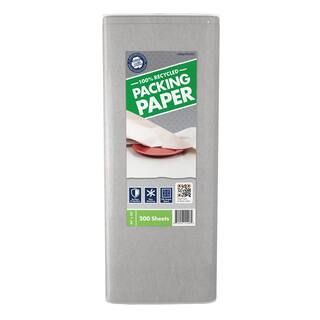 Pratt Retail Specialties 24 in. x 24 in. 100% Recycled Packing Paper (200-Sheets) 100%24X24CT200 ... | The Home Depot