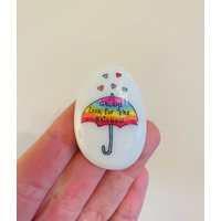 Rainbow Umbrella, Rainbow, Look For Rainbows, Drawing, Friendship, Good Luck, Keepsake, Stone, Gift, | Etsy (UK)