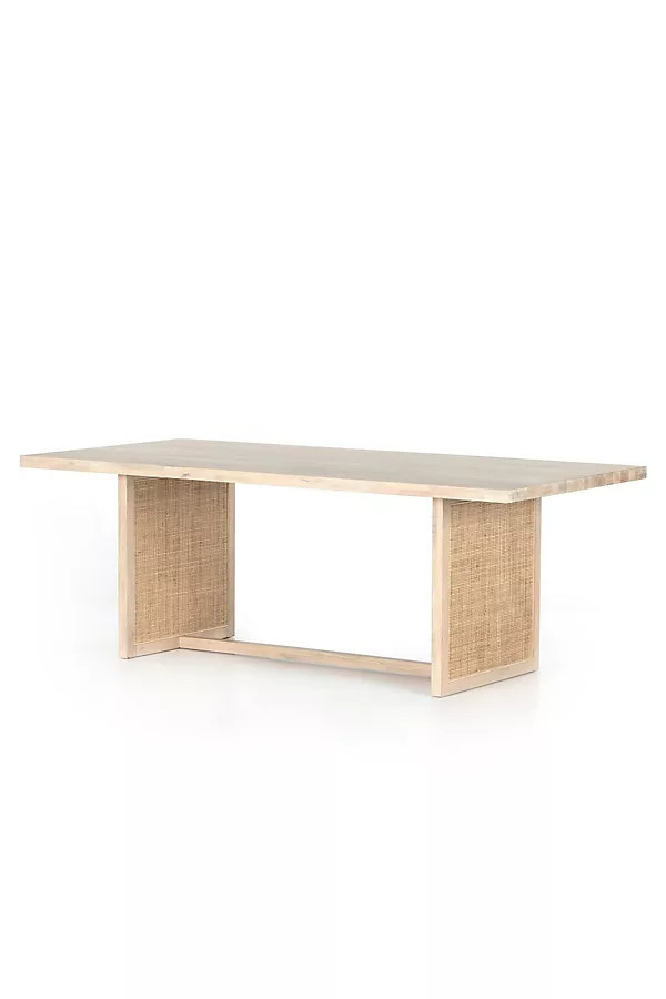 Clarita 84" Rectangular Wood Dining Table | Anthropologie (US)