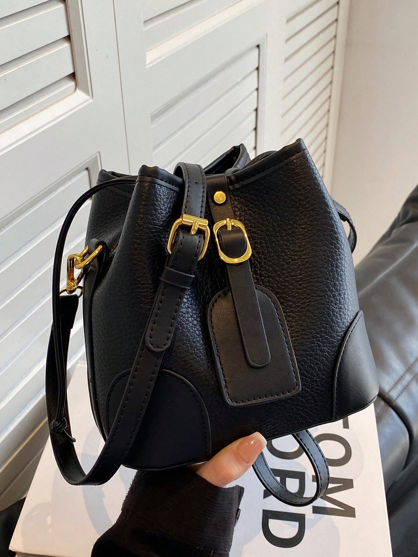 Fashionable Contrast Color Drawstring Closure Mini Crossbody Bag For Women | SHEIN USA | SHEIN