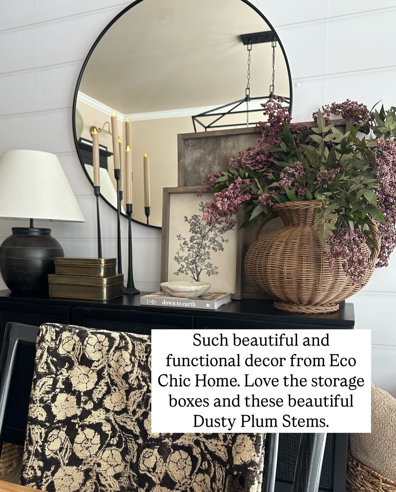  Sideboard Decor. Follow @farmtotablecreations on Instagram for more inspiration.

Use code FARMTOTABLE20 for 20% off stems.

Sharing my sideboard styled with these functional brass boxes and of course my favorite Dusty Plum Stems. There’s 5 shown inside this beautiful rattan vase. 

Spring Refresh |  Bedroom Finds | Neutral Stems | Spring Stems | Bookshelf Decor | Bedroom Space | Cozy Corner | Bathroom | Curated Entryway | Spring  Decor | End of Year Clearance | Trending Decor | Viral Decor  | Coffee Table Decor | Neutral Decor | Stem Sale | Target Finds | Skinny Bench | Bedroom | Living Room | Breakfast Nook | Amazon Home | Target Sale | Loloi Rugs | Magnolia Home | console table | console table styling | faux stems | entryway space | front porch decor | neutral decor | entryway decor | cozy home | affordable decor |  home decor | home inspiration | console styling | entryway rug | cozy moody home | moody home decor | neutral home | bathroom decor | living room | spring decor | Hearth & Hand | Studio McGee | 2025 Home Trends | trending home |


#LTKSaleAlert #LTKHome #LTKFindsUnder50