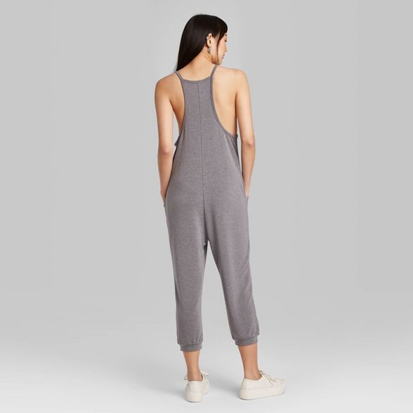 Women's Sleeveless V-Neck Knit Jumpsuit - Wild Fable™ | Target