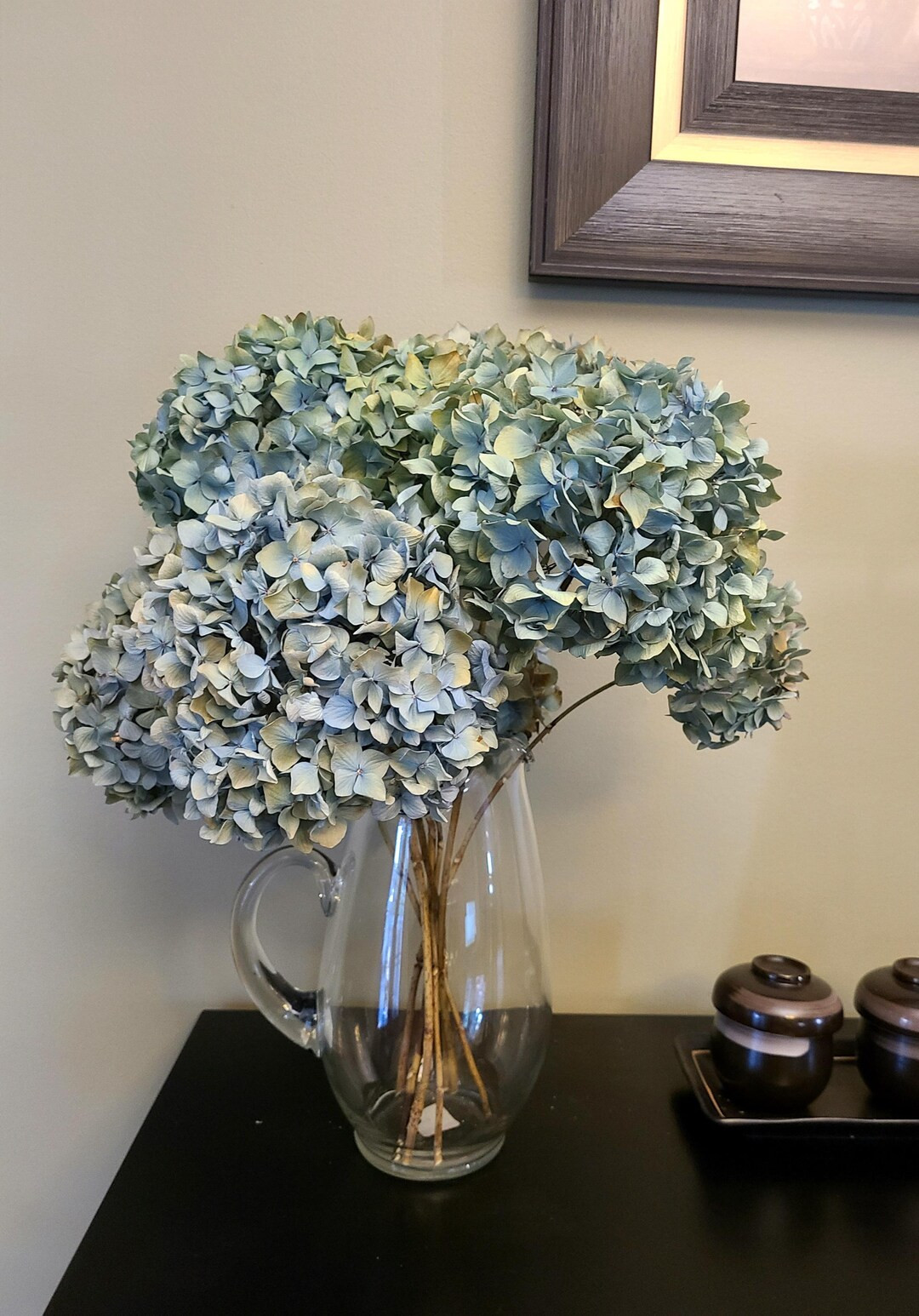 Naturally Dried Hydrangea: Blue, Green, Purple - Wedding & Event Decor | Etsy (US)