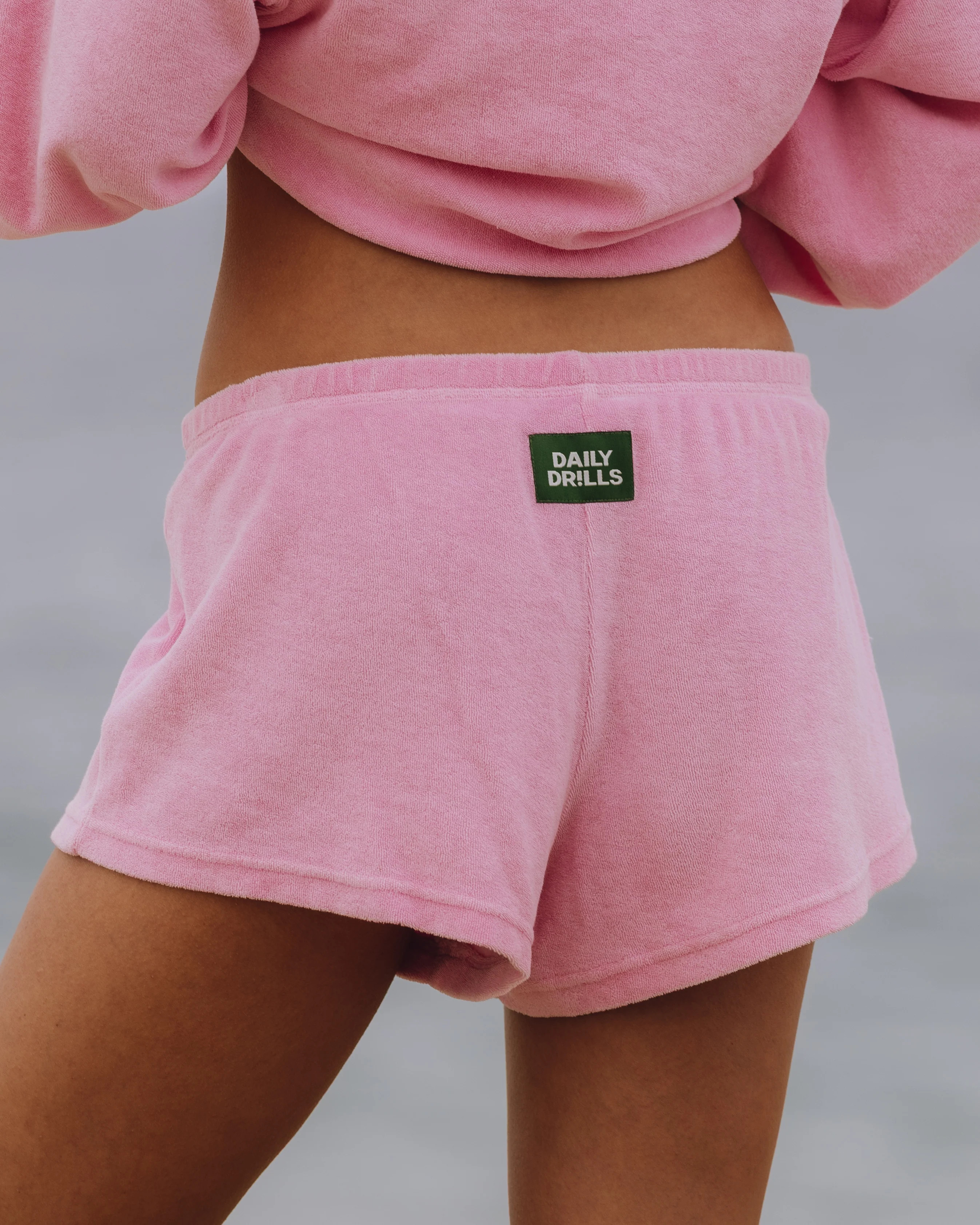 Terry Micro Shorts - Sunbleached Taffy | Daily Drills LLC
