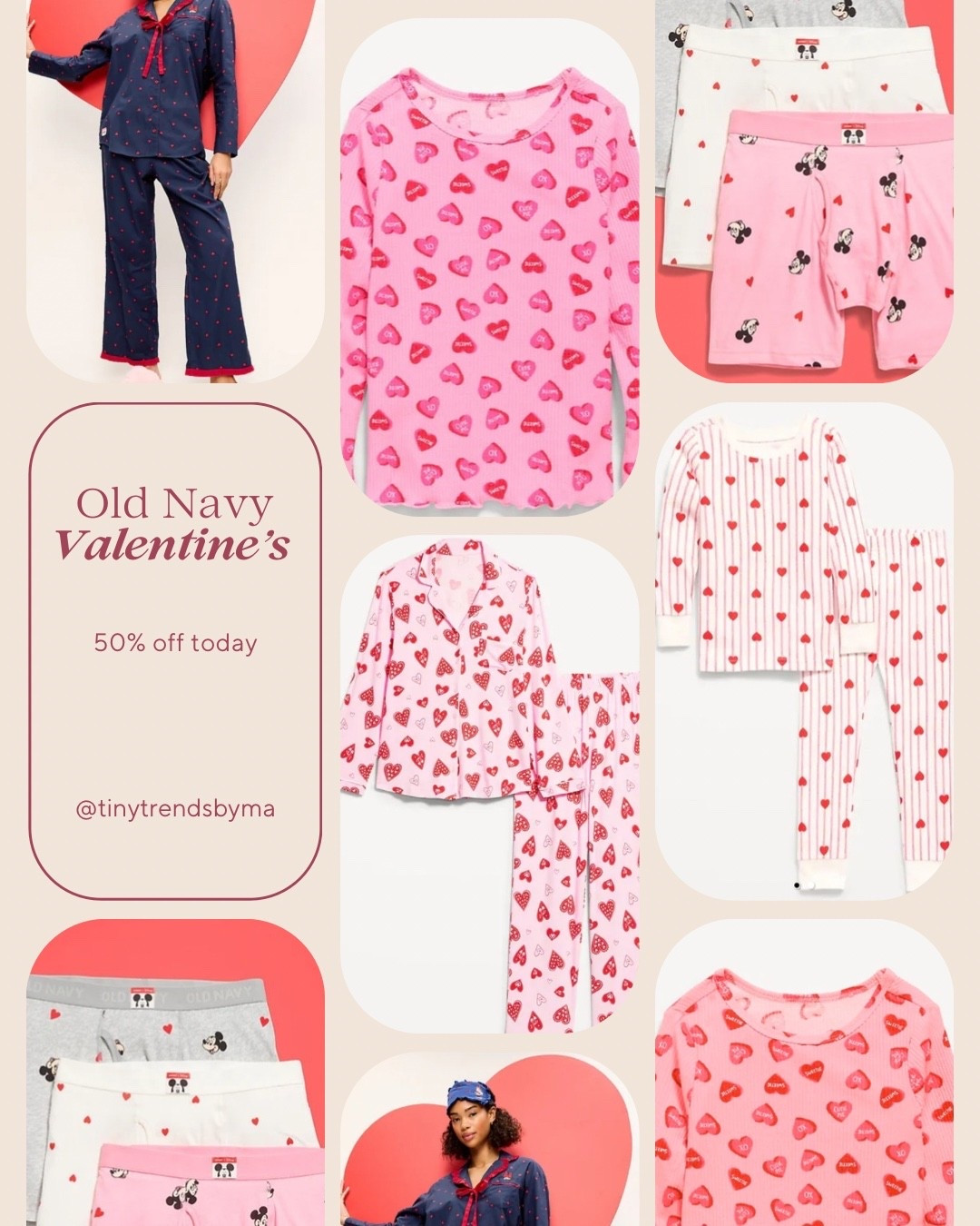 50% off valentines at old navy 

#LTKwinter #LTKcanada #LTKsale