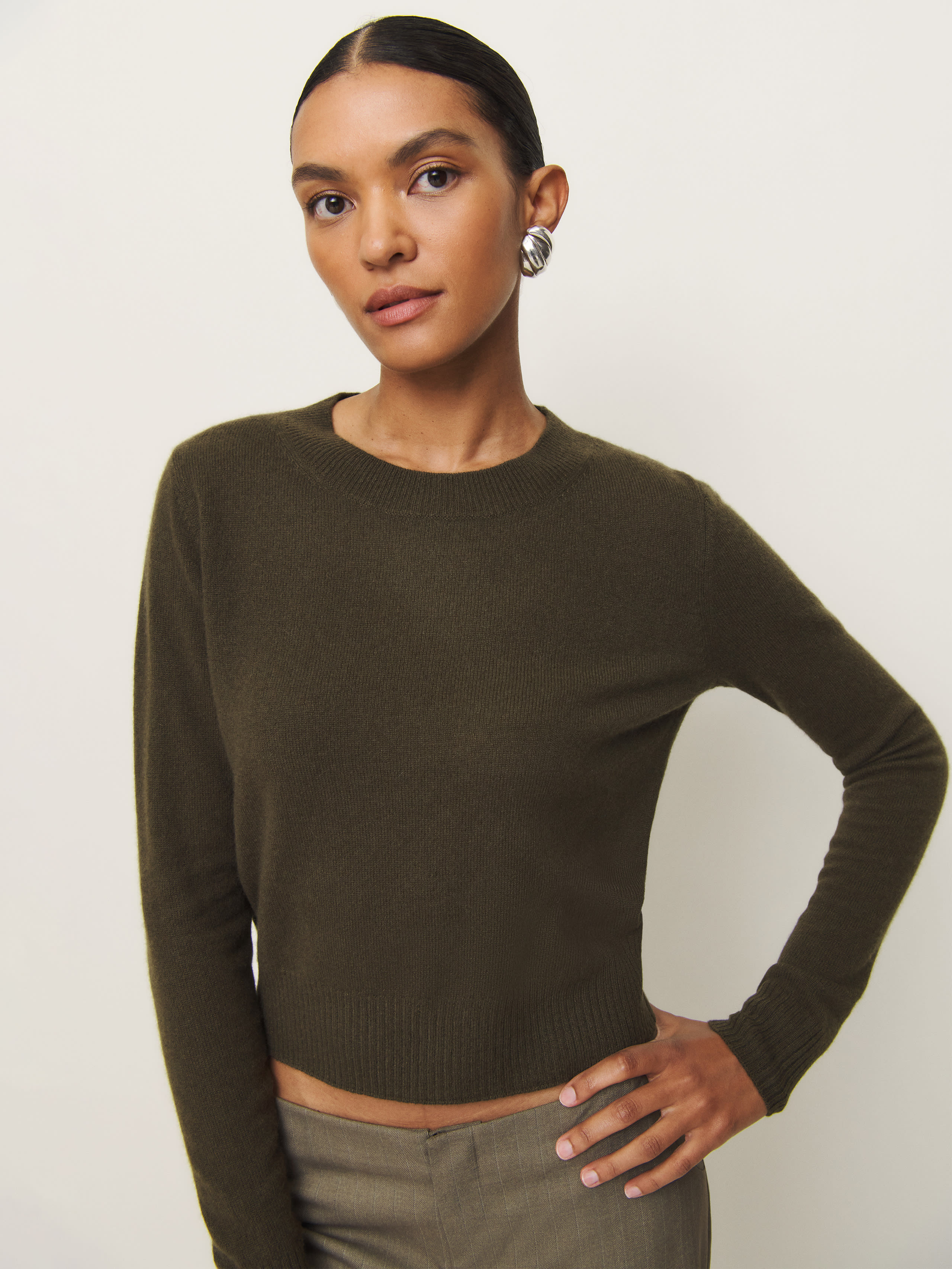 Dana Cashmere Crew Sweater | Reformation (Global)