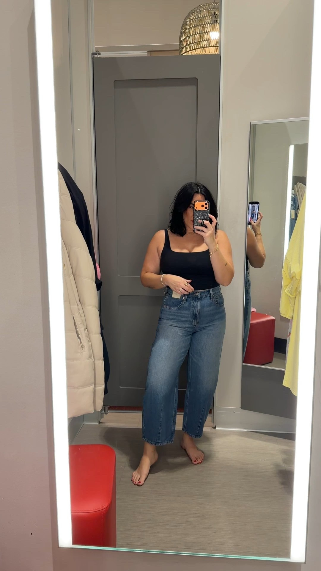 Affordable barrel jeans! Size 10, no stretch. I’m 5’5. 

#LTKootd #LTKSeasonal #LTKMidsize