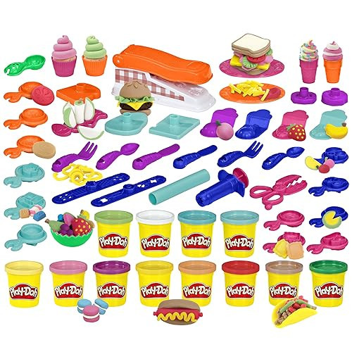 Play-Doh Kitchen Creations Fun Factory Playset, Arts and Crafts Toy for Kids 3 Years and Up with 12 Cans and 42 Tools (Amazon Exclusive) | Amazon (US)
