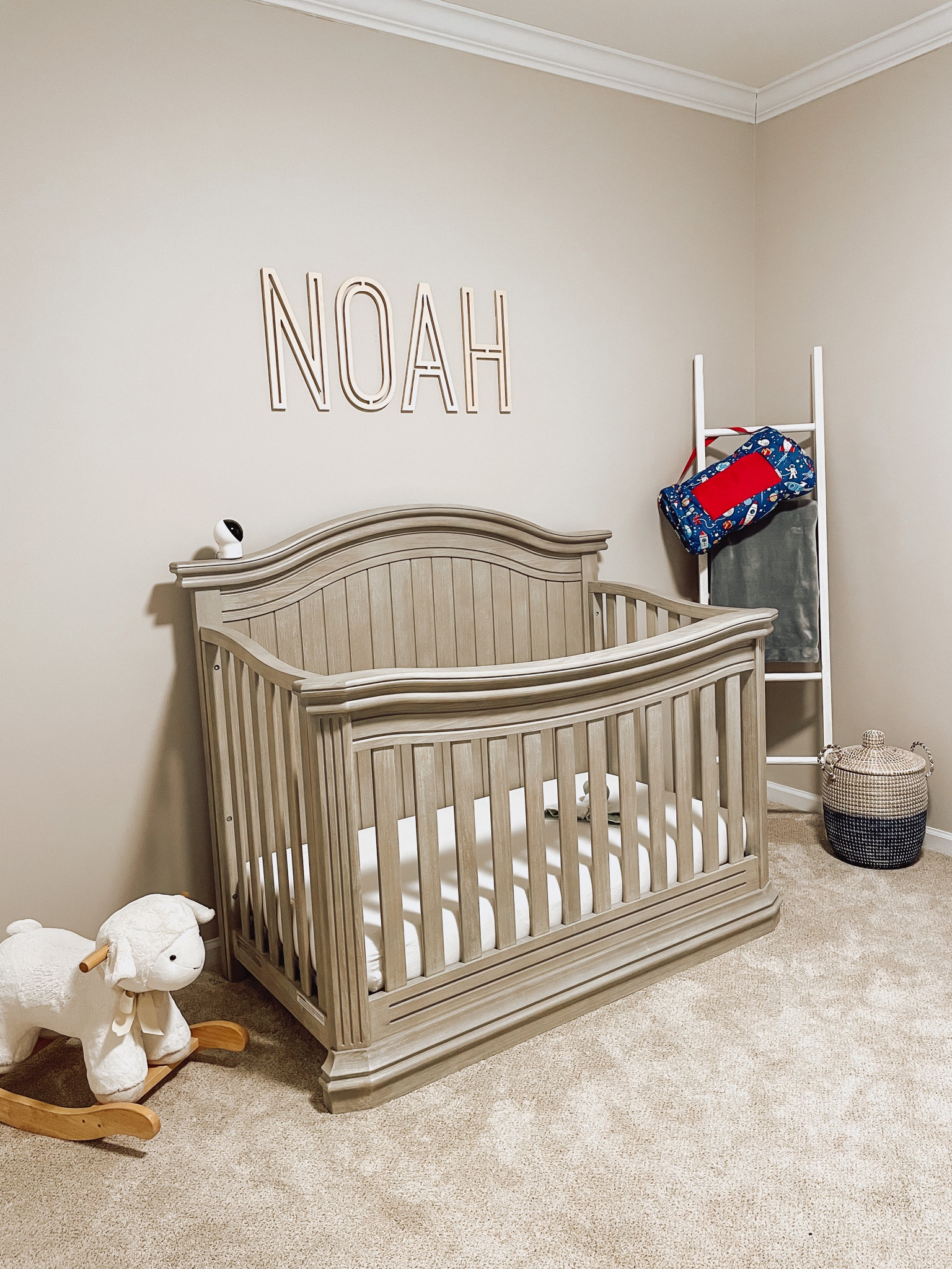 Nursery, baby boy nursery, wooden name sign, baby monitor, plush rocker, lamb rocker, lamb rocker, nap map, Stephen Joseph, Burt’s Bees, storage, playroom 

#LTKbaby #LTKhome #LTKkids