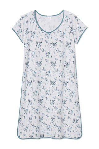 Pima Maternity Nightgown in Fleur | LAKE Pajamas