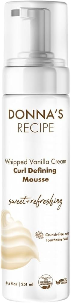 Donna's Recipe by Tabitha Brown Curl Defining Mousse Whipped Vanilla Cream | Amazon (US)