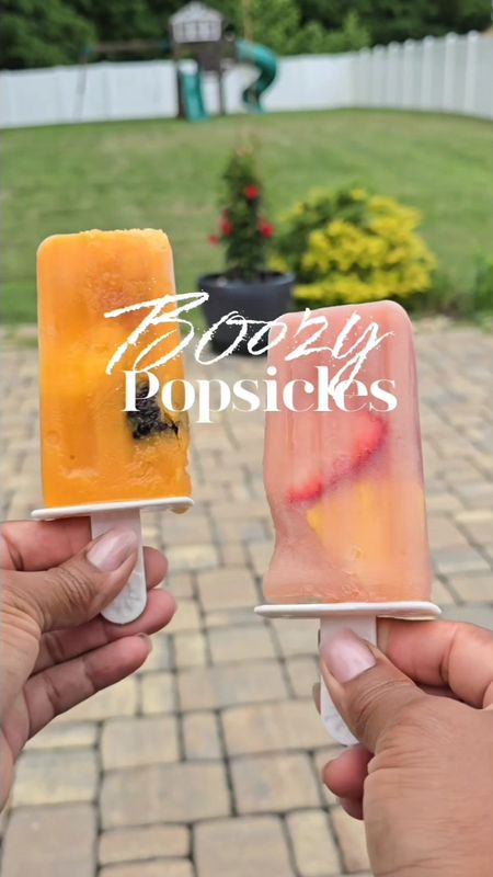 Boozy Popsicles 🍧🥃 ✨️These are sure to be a summer hit! Make them with our without alcohol.  I started out by pouring the alcohol directly into the mold, and that was a fail!! Definitely mix the alcohol with your juice of choice in a measuring cup first.  I tried 1/3 cup alcohol to 2/3 cup juice and 1/4 cup alcohol to 3/4 cup juice. Both tasted pretty good, but the 1/4 ratio tasted best.  I used Titos vodka and Naked Mango and Banana Strawberry flavor.  The mold is from Amazon and comes with both reusable and wooden sticks, along with individual storage sleeves. I'll be making these all summer long!🤤

#LTKVideo #LTKSeasonal #LTKhome