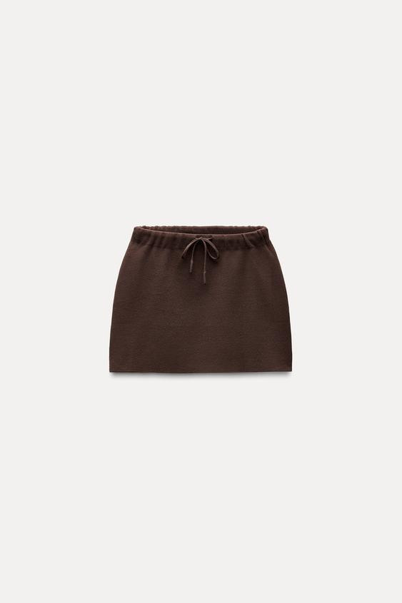 BASIC KNIT MINI SKIRT | Zara US
