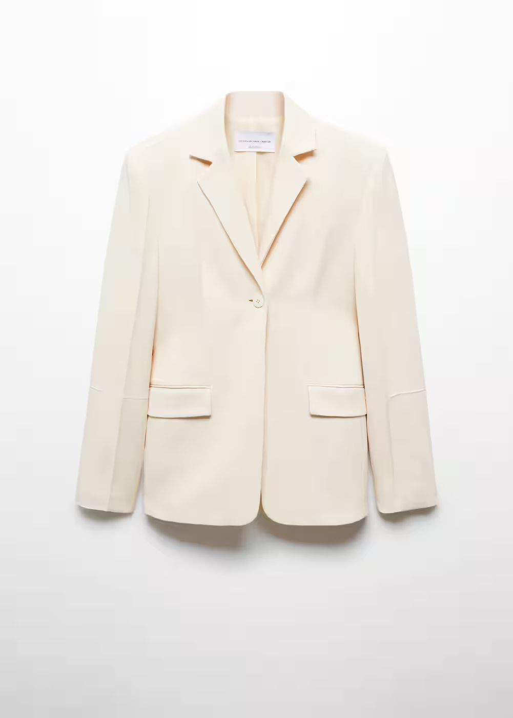 Suit blazer with decorative stitching -  Women | Mango USA | MANGO (US)