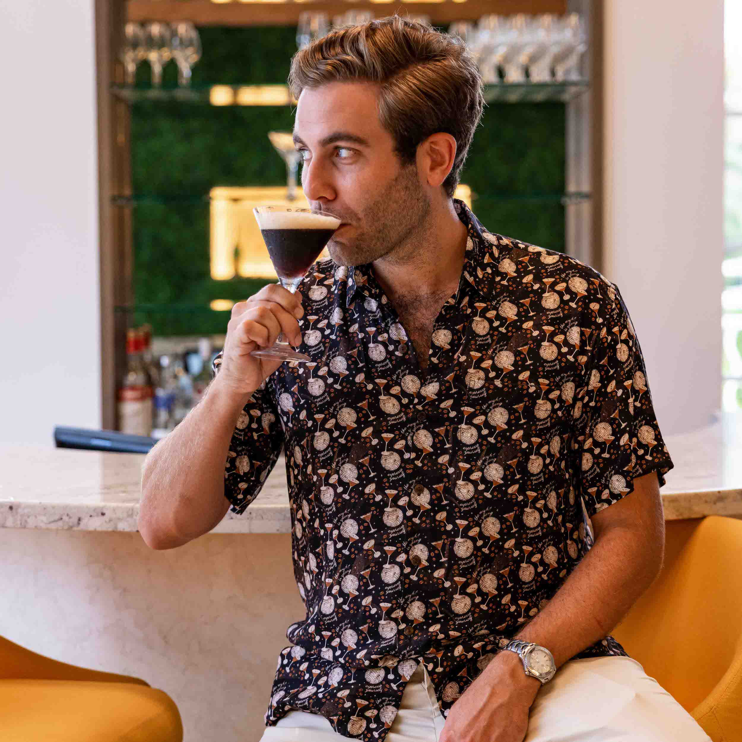 The Espresso Yourself - Short Sleeve Shirt by Kenny Flowers | Kenny Flowers