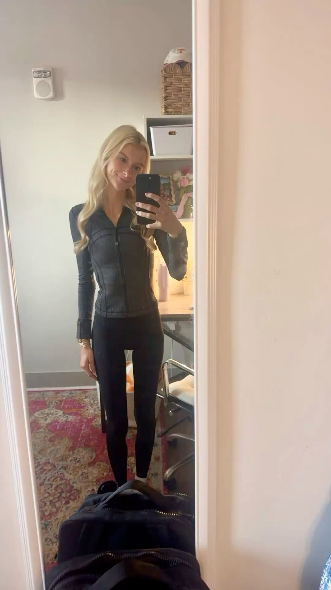 Lululemon black align leggings and define jacket

#LTKootd #LTKdayinmylife #LTKfitnessgoals