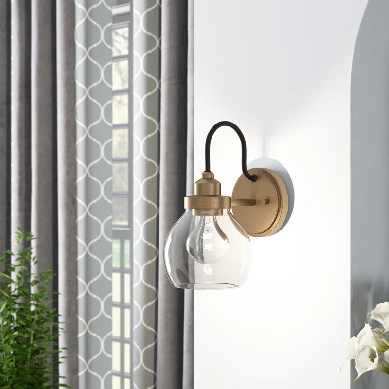 Brekke 1 - Light Dimmable Armed Sconce | Wayfair Professional
